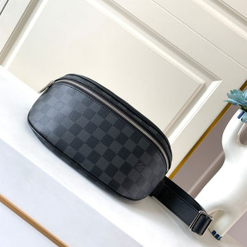 Top Quality Campus Bumbag Damier Graphite Canvas For Men, Bags 10.2in/26cm Top Quality N40362