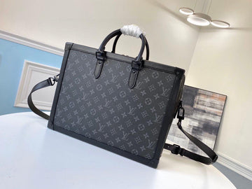 Top Quality Soft Trunk Briefcase Monogram Eclipse Canvas For Men, Bags, Shoulder And Crossbody Bags 11.4in/29cm Top Quality M44952