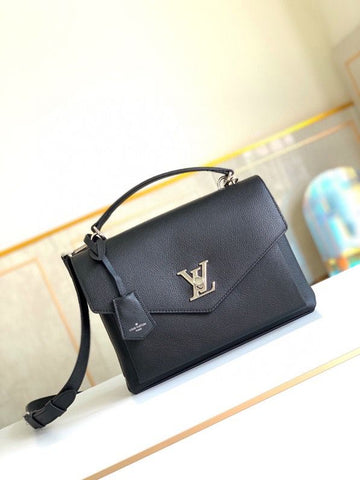 Top Quality Mylockme Satchel Black For Women,  Shoulder And Crossbody Bags 11in/28cm Top Quality M54849