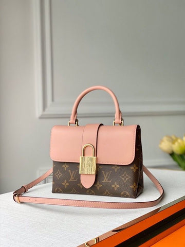 Top Quality Locky BB Monogram Canvas Rose Poudre Pink For Women, WomenÂs Handbags, Shoulder And Crossbody Bags 7.9in/20cm Top Quality M44080
