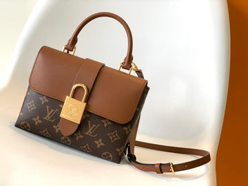Top Quality Locky BB Monogram Canvas Caramel Brown For Women, WomenÂs Handbags, Shoulder And Crossbody Bags 7.9in/20cm Top Quality M44654
