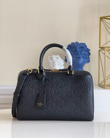 Top Quality Speedy Bandouliere 30 Monogram Empreinte Black For Women, Women Handbags 9.8in/30cm Top Quality M42406