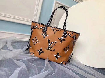 Top Quality Neverfull MM Tote Bag Ivoire Monogram Jungle Canvas For Women,  Shoulder Bags 12.2in/31cm Top Quality M44716