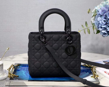 Top Quality Mini Lady Bag Spring/Summer Collection, Black, For Women WomenÂs Handbags, 24cm CD