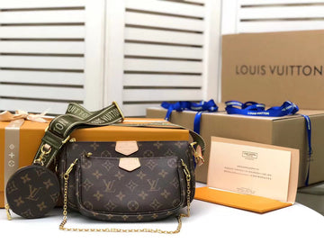 Top Quality Multi Pochette Accessoires Monogram Canvas Khaki For Women,  Shoulder And Crossbody Bags 9.4in/24cm Top Quality M44813