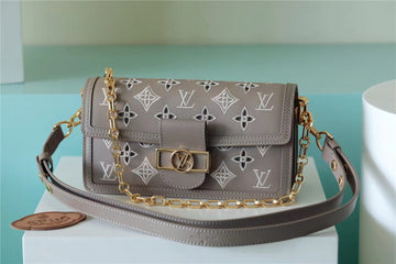 Top Quality Dauphine East West Monogram Khaki For Women,  Shoulder and Crossbody Bags 9.6in/24.5cm Top QualityÂ 