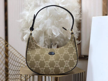 Top Quality Ava Bag In Triomphe Canvas XL Beige For Women 9in/23cm