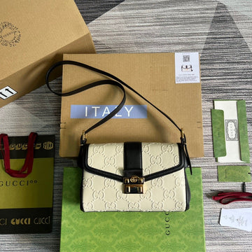 gg Small gg Top Handle Bag White For Women, Women’s Bags 17.7in/19cm gg â675791 UD9AX 9099