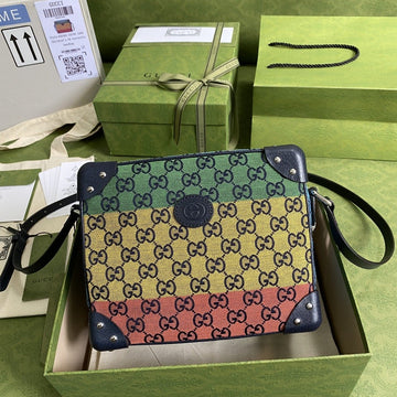 gg Multicolor Shoulder Bag In gg Multicolor Canvas For WomenÂ  9in/23cm gg Â â626363
