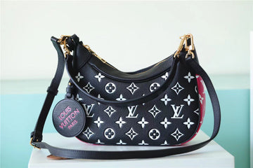 Top Quality Bagatelle Monogram Empreinte Black / White / Pink For Women,  Shoulder And Crossbody Bags 22cm/8.7in Top Quality M46091