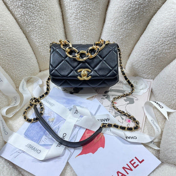CHLMini Top Qualityap Bag Gold Hardware Black For Women Handbags, Shoulder Bags 6.7in/17cm AS3365