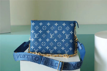 Top Quality Coussin PM Puffy Navy Blue For Women,  Shoulder And Crossbody Bags 10.2n/26cm Top Quality M59392