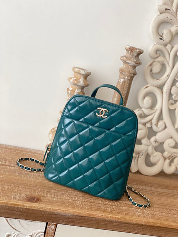 CHLRucksack Backpack Mallard Green Bag For Women 21cm/8in