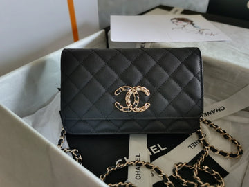 CHLMini Top Qualityap Bag Black For Women 7.2in/18.5cm
