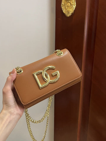 Top Quality Polished 3.5 Phone Bag Brown For Women 7.3in/19cm Top Quality