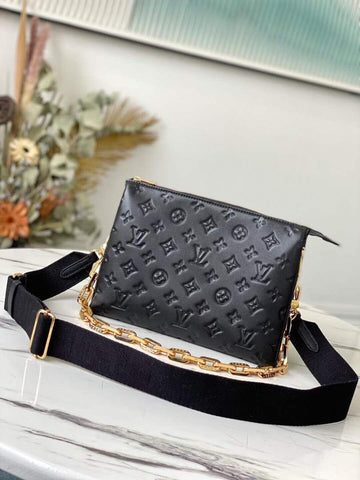Top Quality Coussin PM Monogram Embossed Puffy Black For Women, WomenÂs Handbags, Shoulder And Crossbody Bags 10.2in/26cm Top Quality M57790