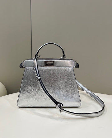 Top QualityTop Quality Peekaboo Small Silver Bag For Woman 27cm/11in