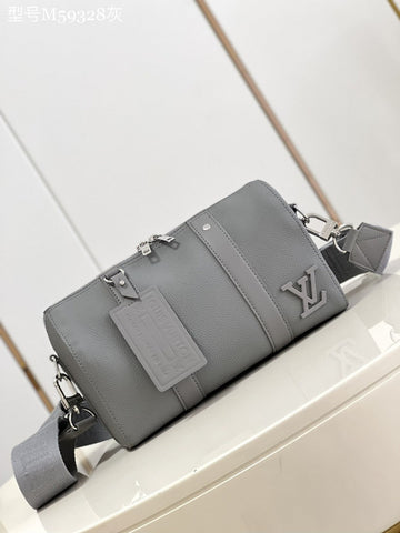 Top Quality City Keepall Aerogram Grey For Men, Bags, Shoulder And Crossbody Bags 10.6in/27cm Top Quality M59328
