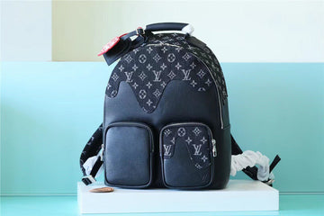 Top Quality Multipocket Backpack Monogram Drip Black By Nigo For Men, Bags 40cm Top Quality M45973
