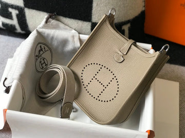 Top Quality Evelyne 16 Amazone Bag Greige With SiTop Qualityer-Toned Hardware For Women, Shoulder And Crossbody Bags 6.3in/16cm