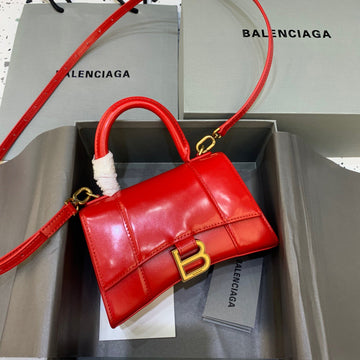 Top Quality Hourglass XS Handbag In Red, For Women,  Bags 7.4in/19cm