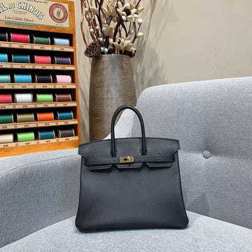 Top Quality Birkin Black For Women Gold Toned Hardware 14in/35cmÂ 