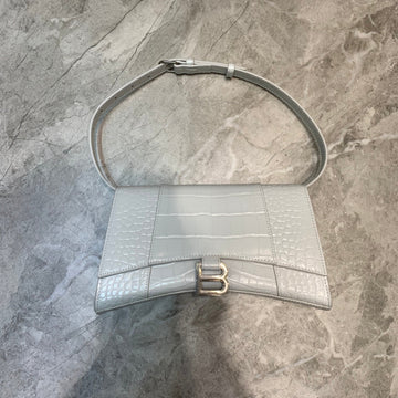 Top Quality Hourglass Handbag In White, For Women,  Bags 9.8in/25cm