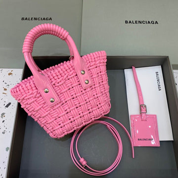 Top Quality Bistro XS Basket With Strap In Pink, For Women,  Bags 16.1in/41cm 6713422IE3Y5812