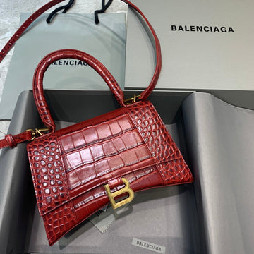 Top Quality Hourglass Small Handbag In Dark Red, For Women,  Bags 9in/23cm 5935461LRGM6211