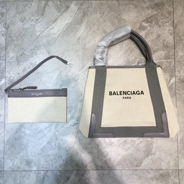 Top Quality Navy Small Cabas Tote Bag In Gray, For Women,  Bags 18.5in/47cm
