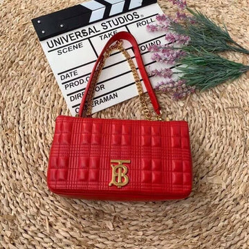 Top Quality Quilted MeTop Qualityum Lola Bag Monogram Red For Women, Bags 11in/28cm