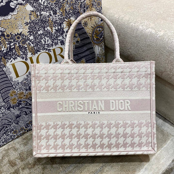 Top Quality MeTop Qualityum Book Tote Pastel Houndstooth Embroidery, Pastel, For Women WomenÂs Handbags, Shoulder Bags, 36cm CD