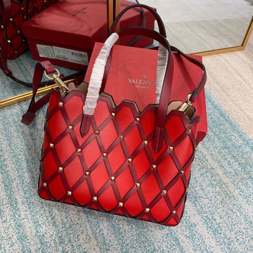 Valentino Garavani Beehive Small Bag Red, For Women Bags 9in/22.9cm