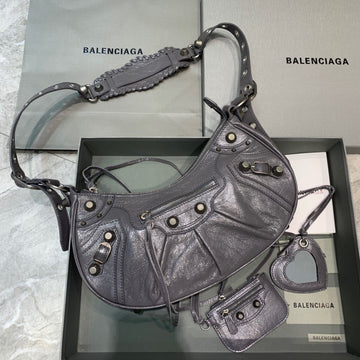 Top Quality Le Cagole XS Shoulder Bag In Gray, For Women,  Bags 13in/33cm