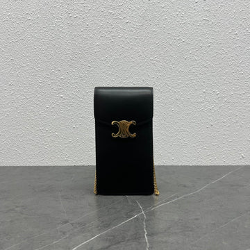 Top Quality Vertical Phone Pouch Black For Women 6in/19cm 10J133DPV.38NO