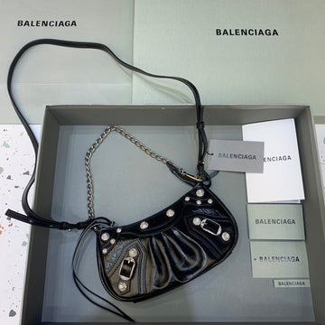 Top Quality Le Cagole Mini Bag With Chain Black, For Women,  Bags 8.2in/21cm 69581423EJY1000