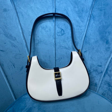 YSSL Le Fermoir Hobo Bag White/Black For Women 9.5in/24cm YSLÂ 