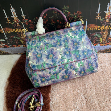 Top Quality Medium Sicily Handbag Unique Print Motifs Muticolour For Women 10.2in/26cm Top Quality