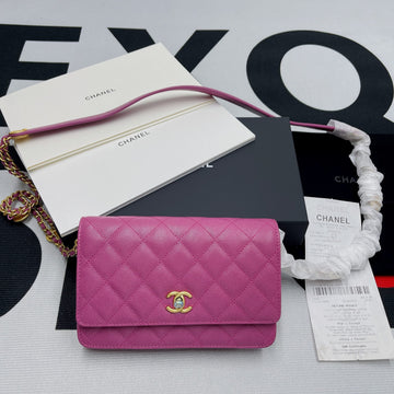 CHLSmall Top Qualityap Bag Gold Hardware Plum For Women Handbags, Shoulder Bags 7.5in/19cm AP2840
