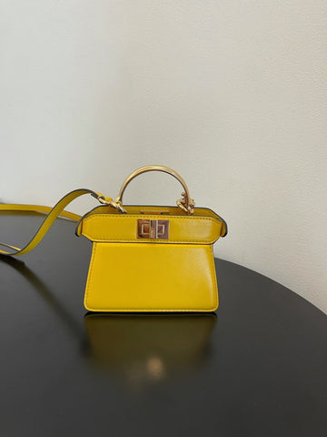 FI Top Quality ISeeU Petite Yellow Micro Bag For Woman 11cm/4.5in