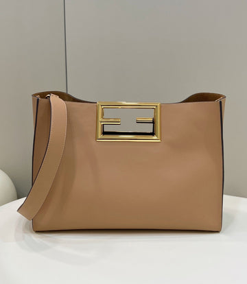 FI Way MeTop Qualityum Beige Bag For Woman 29.5cm/11.5in