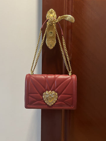 Top Quality Large Devotion Bag In Quilted Nappa Burgundy For Women 10in/26cm Top QualityÃÂ 