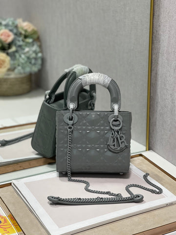 Top Quality Mini Lady Bag, Dark Grey, For Women WomenÂs Handbags, Crossbody Bags, 17cm CD