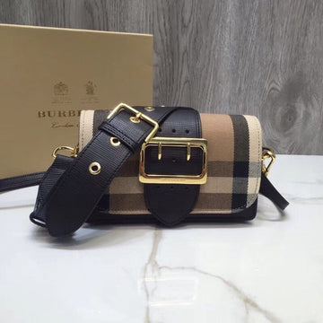 Top Quality The Small Buckle Bag In Ho Check Black For Women, Bags 7.5in/19cm