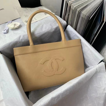 CHL CHLOpen Tote Caviar East West Beige For Women, Women’s Bags 14.5in/36.9cm
