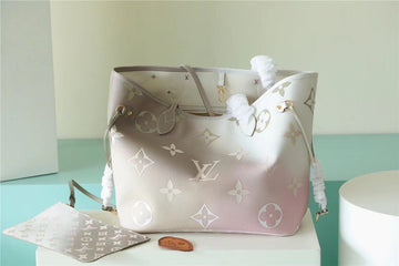 Top Quality Neverfull MM Monogram Canvas Sunset Khaki For Women,  Shoulder and Crossbody Bags 12.2in/31cm Top Quality M59859