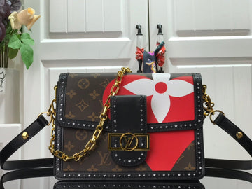 Top Quality Dauphine MM Game On Monogram Canvas By Nicolas Ghesquiere For Women, WomenÂs Handbags, Shoulder And Crossbody Bags 9.8in/25cm Top Quality M57448