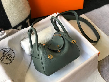 Top Quality Lindy Mini Bag Vert Amande With Gold Hardware For Women, WomenÃ¢ÂÂs Handbags, Shoulder And Crossbody Bags 7.5in/19cm