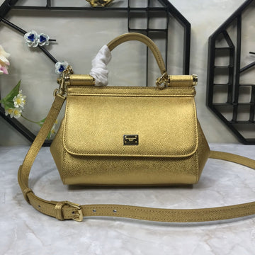Top Quality MeTop Qualityum Sicily Handbag In Dauphine Gold For Women 10.2in/26cm Top QualityÂ 