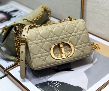 Top Quality Small Caro Bag Beige For Women 8in/20cm CD M9241UWHC_M39U